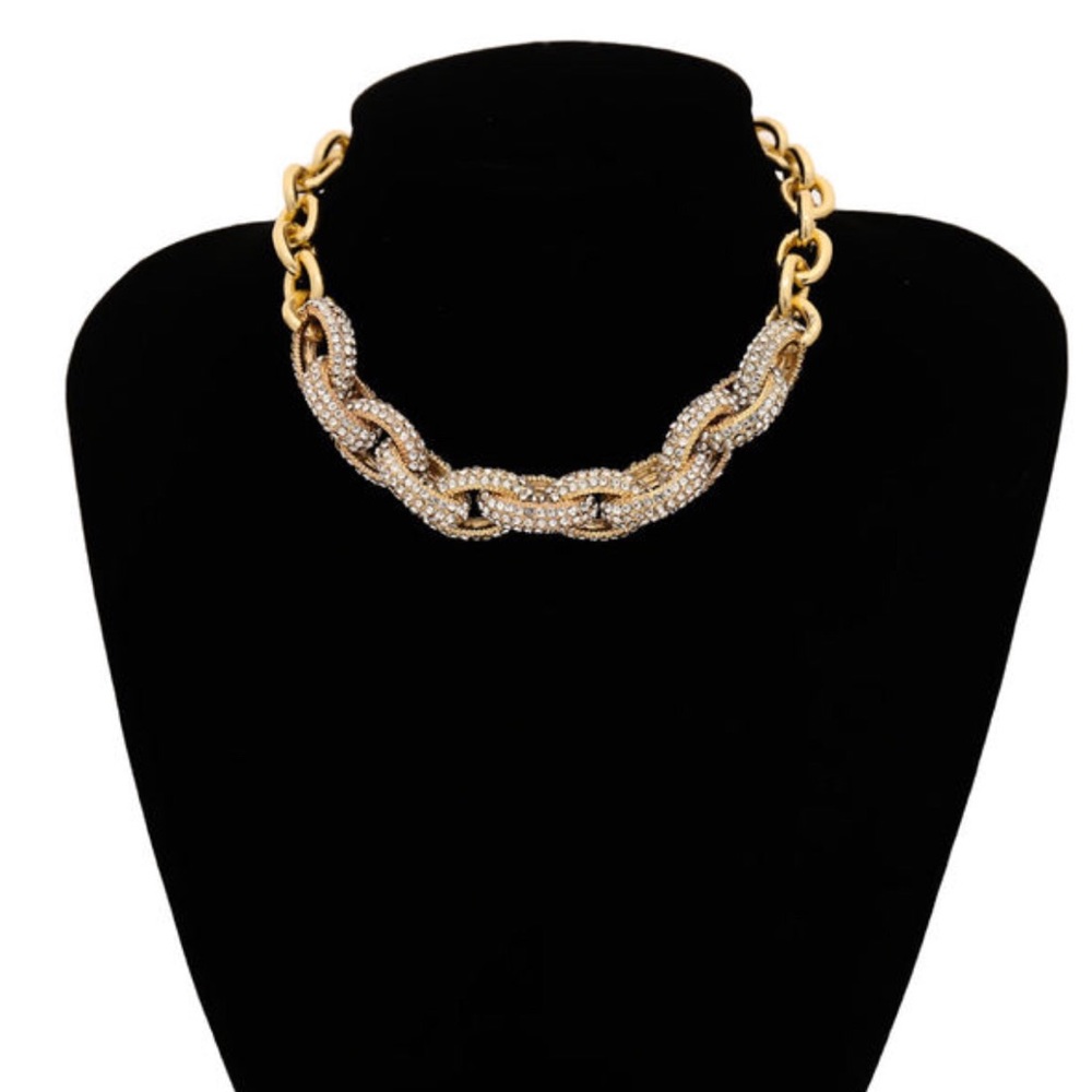 Golden Chain Adjustable Necklace New